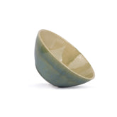 Ceramic Large Serving Bowls Set Of 1 Pc - 1400ml, Green Blue Reactive | Premium Ceramic Bowl - Large Size | Microwave Safe Bowl - Bowl Set With Glossy Finish | Ceramic Bowl
