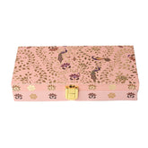 Fancy Shagun Cash Box Or Gaddi Box For Gifting Money On Wedding, New Born Baby, Ring Ceremony Pattern1pc, Material - Wood, Colour - Peacock Peach