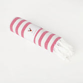 Patvy Bath Towels 240 Gsm | Light Weight Turkish Style Stripe Bath Towels For Men & Women Large Size (Rose)- Pack Of 1