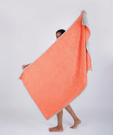 Doctor Towels World'S First Banana Terry Bath Towel 600 Gsm | Australian Formulated Antibacterial-Treated, Dual-Side For Face & Body, High Absorbent Bath Towel (Rustic Orange)