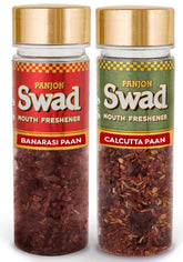 Panjon Swad Paan Mukhwas Banarasi & Calcutta Meetha Paan 200gm, (100gm *2 Bottles)