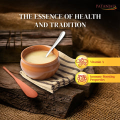 100% Natural Cow'S Ghee By Patanjali | High In Vitamins A, D & Healthy Desi Ghee Good For Parathe | (500ml) 16.9 Ounce | Box Pack
