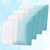 Memory Foam Pillow For Neck & Shoulder Pain Relief, White Color | Cooling Memory Foam Pillow | Orthopedic Pillow For Pain Relief & Spinal Alignment Ergonomic Pillow, Washable Cover - Set Of 4