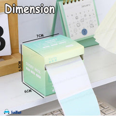 256 Pcs Sticky Notes Set With Dispenser, 8 Patterns Mini Sticky Notes For School, Home (Green)