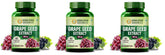 Himalayan Organics Grape Seed Extract 500mg Antioxidant Supplement, Healthy Cholesterol Level Boost Immunity, Promote Healthy Hair & Skin | 90 Veg Capsules 150gm 0.3lbs Each Pack Of 3
