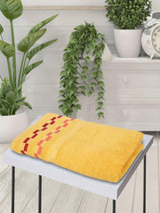 100% Pure Cotton Bath Towel 450 Gsm | Super Soft & Absorbent Comfortable Quick Drying Towel (Yellow)