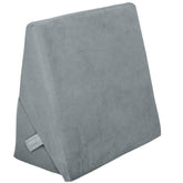 Wedge Pillow, Adjustable Memory Foam Bed Wedge Pillow For Sleeping, Grey - 22 X 22 X 12 Inch | For Acid Reflux, Gerd, Snoring, Pregnancy, Post-Surgical Recovery | Washable Velvet Cover