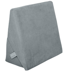 Wedge Pillow, Adjustable Memory Foam Bed Wedge Pillow For Sleeping, Grey - 22 X 22 X 12 Inch | For Acid Reflux, Gerd, Snoring, Pregnancy, Post-Surgical Recovery | Washable Velvet Cover