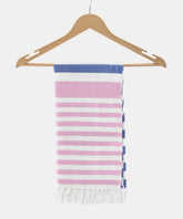 Suam Suntails Luxury Pure Cotton Towels 400 Gsm | Absorbent, Quick Dry Super Soft Ideal For Bath, Beach, Swimming & Travel | Standard Size (Pink & Blue), 250 Tc
