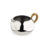 Designer Stainless Steel Milk Pot, Silver & Gold - Aladdin Series | Gloss Mirror Creamer Jug - Premium Serve Ware, Dinnerware & Tableware