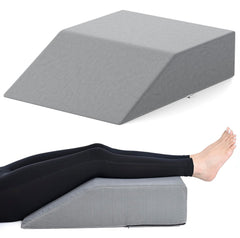 Leg Elevator Pillow, For Pain Relief, Grey, Size - 24 X 18 X 6 Inch | For Leg, Hip & Knee Pain Relief | For Leg Surgery, Varicose Veins, Fracture, Phlebitis, Surgical Recovery, Breathable