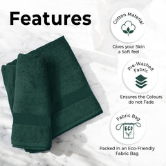 Avni Home Cotton Bath Towels 500 Gsm | Towels For Bath Large Size Extra Soft & Absorbent Bath Towel For Men & Women (Green)
