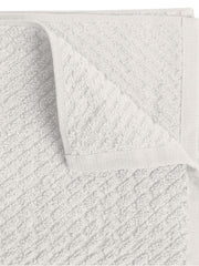 Spaces 100% Cotton Large Size Bath Towel 450 Gsm | Super Absorbent, Quick Dry, Ultra Soft Bath Towel | Dobby Solid Design (White Sand)