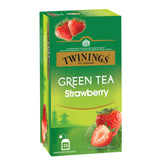 Twinings Strawberry Green Tea - 25 Enveloped Tea Bags | Sweet & Refreshing - Low Caffeine