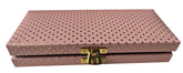 Designer Premium Mdf Wedding Box/Cash Box, Shagun Box, Decorative Box, Money Box, Gaddi Box 20 X 9 X 4cm, Colour - Pink , Style - Elegant