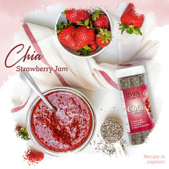 Jiwa Healthy By Nature Organic Chia Seeds Raw & Unroasted Seeds For Eating Superfood Rich In Omega 3, Antioxidants & Fiber Certified Organic & Gluten Free| 250gm 0.5lbs