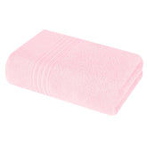 Boutiquo 100% Cotton Bath Towel 500 Gsm | Compact Quick Dry Lightweight Soft & Highly Absorbent Large Size Bath Towel - Pink