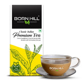 Born Hill Classic Indian Premium Assam Tea Powder - 250gm, 8.8 Ounce | 100% Natural, Fresh Blend With No Preservatives Or Colors - Authentic Indian Flavor, Resealable Pack