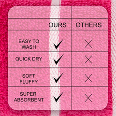 Casa Copenhagen Egyptian Cotton Ecstatic 1 Pcs Large Bath Towel 500 Gsm (Pink)