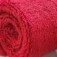 Spread Spain 100% Cotton Face Towel 600 Gsm | Roman Face Towel Super Absorbent Soft & Quick Dry Towels (Red) -Set Of 2