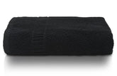 Kuber Industries Cotton Bath Towels 500 Gsm | Super Soft, Fluffy & Absorbent, Cotton Bath Towel Perfect For Daily Use - Black (Pack Of 1)