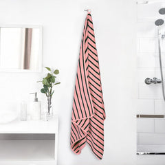 Story@Home Bath Towels 400 Gsm Large Size | Towels For Men, Women & Kid Perfect For Gym Towel (Peach Stripes)