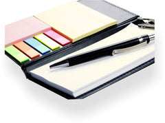 Memo Note Book With Sticky Notes & Clip Holder In Diary Style | Pack Of 5 - White