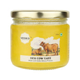 100% Natural Desi Cow Ghee By Vediko Origins | Natural & Healthy Sahiwal Breed Cow'S Milk Boost Your Immunity With Premium & Traditional Ghee | (250ml) 8.4 Ounce | Jar Pack