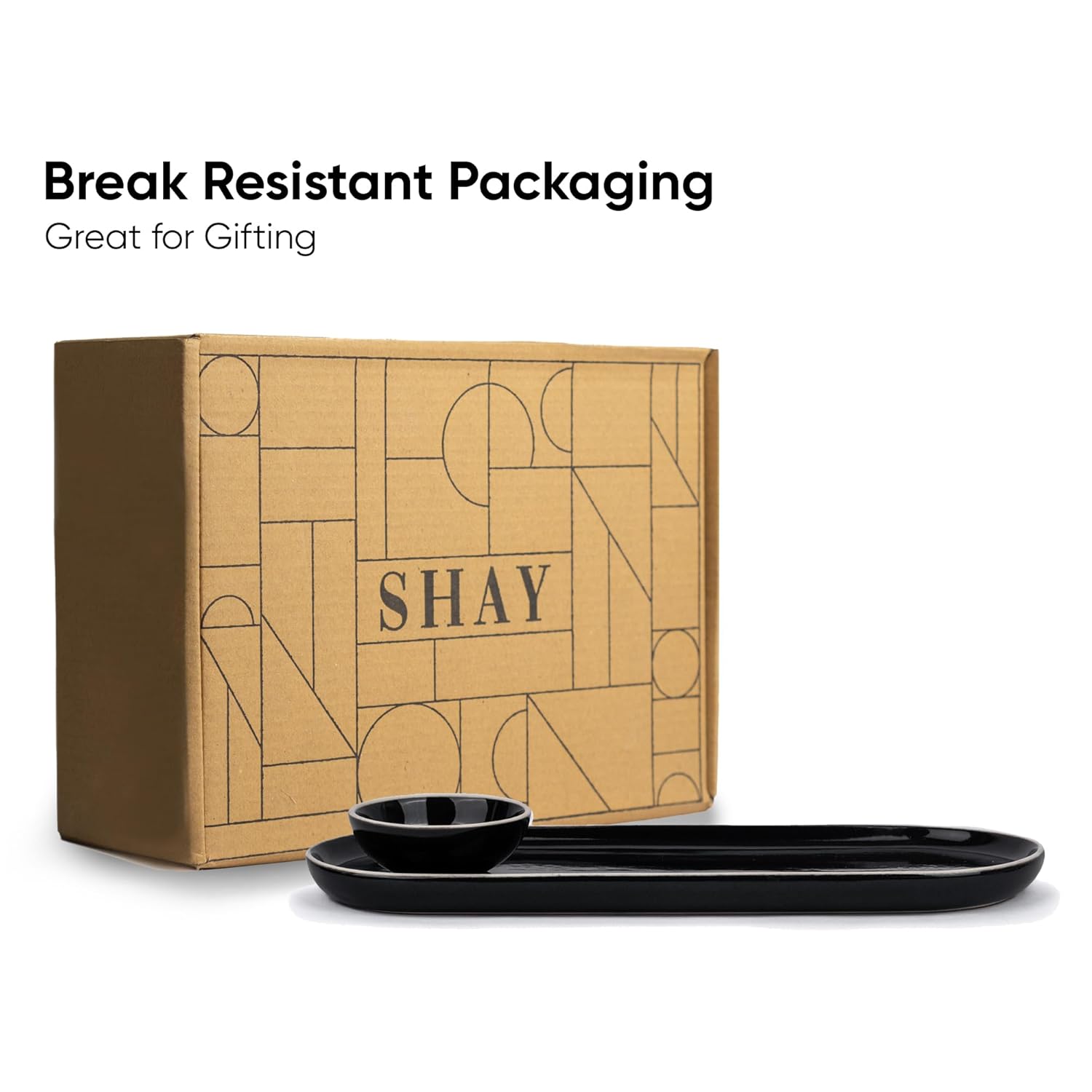 Large Oblong Ceramic Serving Platter, Black Oblong Modern Series | Big Serving Plate Set - Platters Serving Set | Snacks Serving Plates - 1 Serving Platter + 1 Dip Bowl Large Oblong Ceramic Serving Platter, Black Oblong Modern Series | Big Serving Plate Set - Platters Serving Set | Snacks Serving Plates - 1 Serving Platter + 1 Dip Bowl