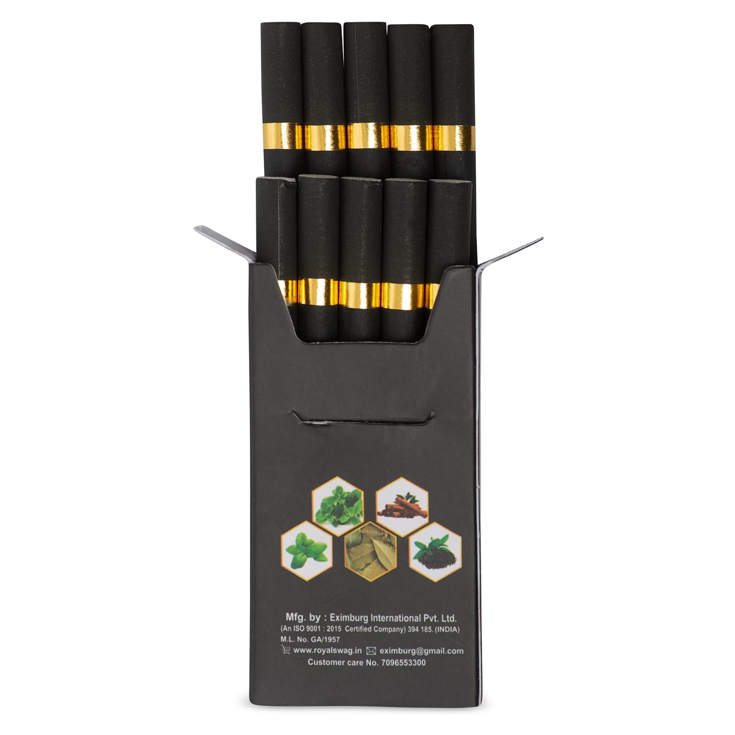 Royal Swag Ayurvedic & Herbal Smokes Cigarettes - Tobacco & Nicotine Free Regular Flavored Pack Of 100 Smoke, Shot-1 Royal Swag Ayurvedic & Herbal Smokes Cigarettes - Tobacco & Nicotine Free Regular Flavored Pack Of 100 Smoke, Shot-1