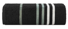 Casa Copenhagen Egyptian Cotton Exotic 1 Pcs Large Bath Towel 500 Gsm (Black)