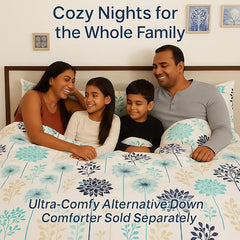 King Bedsheet Set Includes Pillow Covers - 108 X 108 Inch, White | Cozy & Stylish Bedding Set - Ultra Soft & Breathable Bed Cover