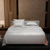 1 Flat Bedsheet King Size With 4 Pillow Cover - 108 X 108 Inches, White | Wedding, Bedroom, Date Night Collection | 300 Thread Count