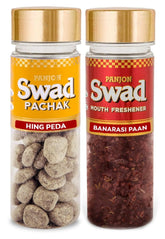 Panjon Swad Hing Peda & Banarasi Paan Mukhwas 220gm, (110gm *2 Bottles)