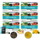 Teacurry Caffeine Free Fatty Liver Tea - Pack Of 6 X 30 Individually Wrapped Tea Bags | Delicious Peppermint Giloy Tea - Supports Liver Wellness