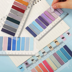Index Tabs Sticky Notes With Ruler Multi Color Sticky Tabs For Notebook, Books - Packs Of 3