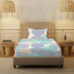 Bedsheet For Single Bed With 1 Pillow Cover | 58 X 90 Inches, Multicolor - 200 Thread Count Soft & Comfortable | Ideal For Bedroom, Guest Room, House