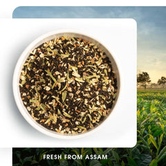 Teabox Kolkata Street Chai Tea - 250gm, 8.8 Ounce | Blended With Saffron, Cardamom, Nutmeg & Ginger Exquisite Aromas Of Saffron - Inspired By The City Of Joy | Low Caffeine