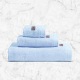 Spread Spain Bamboo Towel Bath, Hand & Face Towel 360 Gsm | High Absorbent Super Soft | Hotel Spa Decorative Bathroom Towels | Light Blue (Set Of 3)