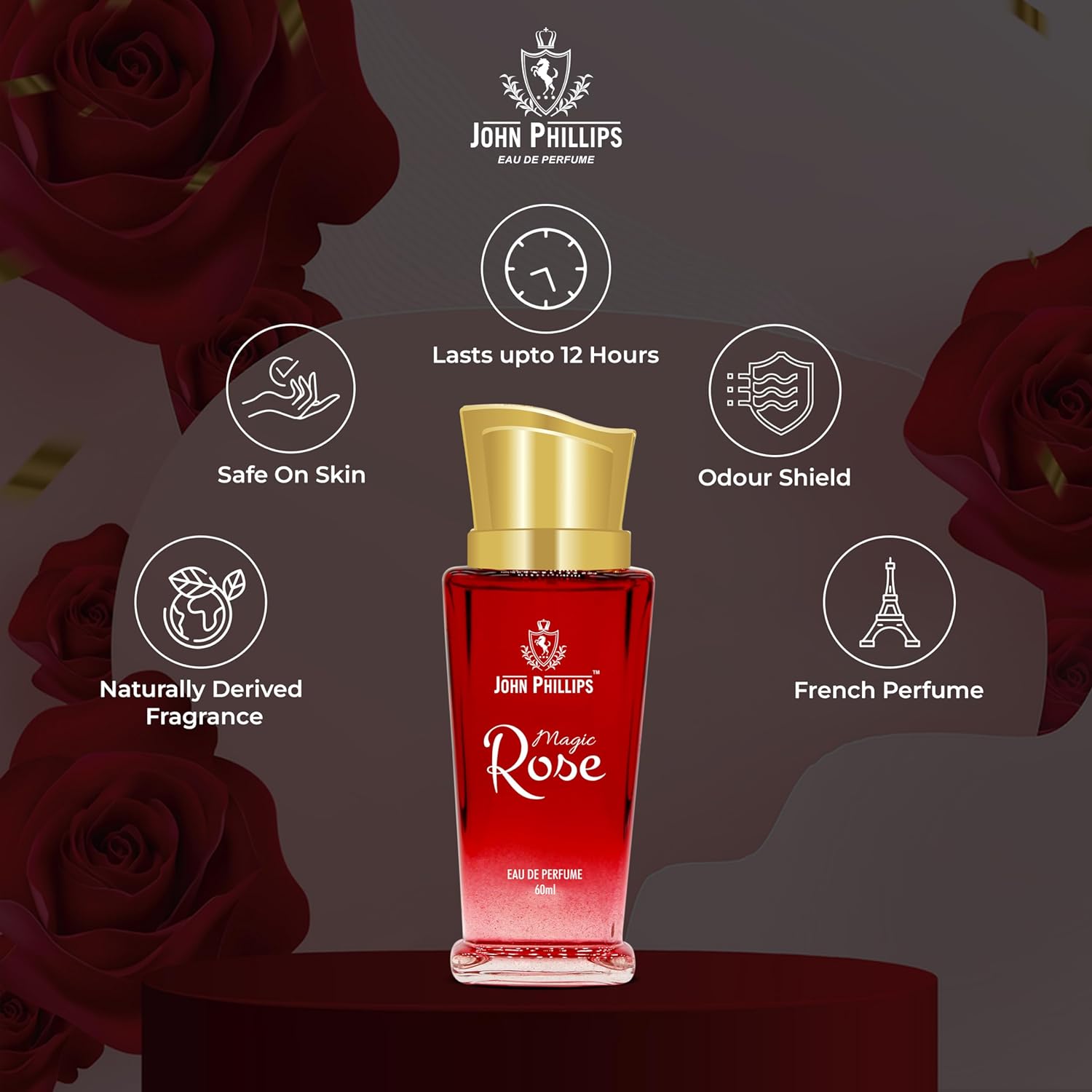 John Phillips Luxury X-zone & Magic Rose Eau De Parfum 60ml 2 Fl.oz. Each Pack Of 2 For Men & Women John Phillips Luxury X-zone & Magic Rose Eau De Parfum 60ml 2 Fl.oz. Each Pack Of 2 For Men & Women