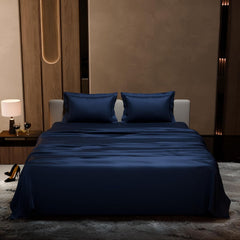 Premium Bedding Set King Size Bedsheet With 2 Pillow Covers | 90 X 108 Inches, Mystique Blue | Ultimate Comfort, Breathable - Wedding Gift For Couples