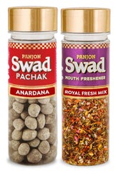 Panjon Swad Anardana & Royal Fresh Mix Pachak Mouth Fresheners 250gm, (125gm *2 Bottles)