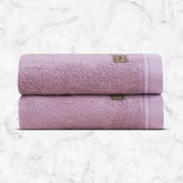 Spread Spain Bamboo Hand Towel 360 Gsm | Ultra Soft Absorbent & Quick Dry Towel For Daily Use, Gym, Pool, Travel, Sports & Yoga Set of 2 (Orchid)