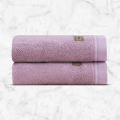 Spread Spain Bamboo Hand Towel 360 Gsm | Ultra Soft Absorbent & Quick Dry Towel For Daily Use, Gym, Pool, Travel, Sports & Yoga Set of 2 (Orchid)