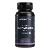 Nutrabay Pro Active Multivitamin For Men , 25 Vital Vitamins & Minerals With Zinc, Vitamin C, D, B12, & Multiminerals | Enhances Energy , Stamina & Immunity | 120 Tablets , 200gm 0.4lbs