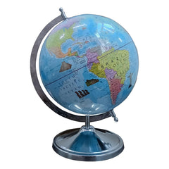 Educational World Globe 10 Inch With Metal Stand For Kids Learning & Students, For Office Table, Boys & Girls Birthday Gift, Pack Of 1