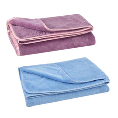 Urbanleaf Microfiber Large Bath Towel Quick Dry Super Absorbent Bath Towel | Towel For Bath, Travel, Gym, Beach, Pool & Yoga (Blue & Purple)