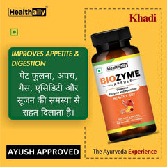 Healthally Ayurvedic Digestive Care Appetizer Capsule For Acidity Gas Heartburn Bloating Relief Constipation, Gut Digestion Health Supplement | 60 Capsules, 100gm 0.2lbs Each Pack Of 2