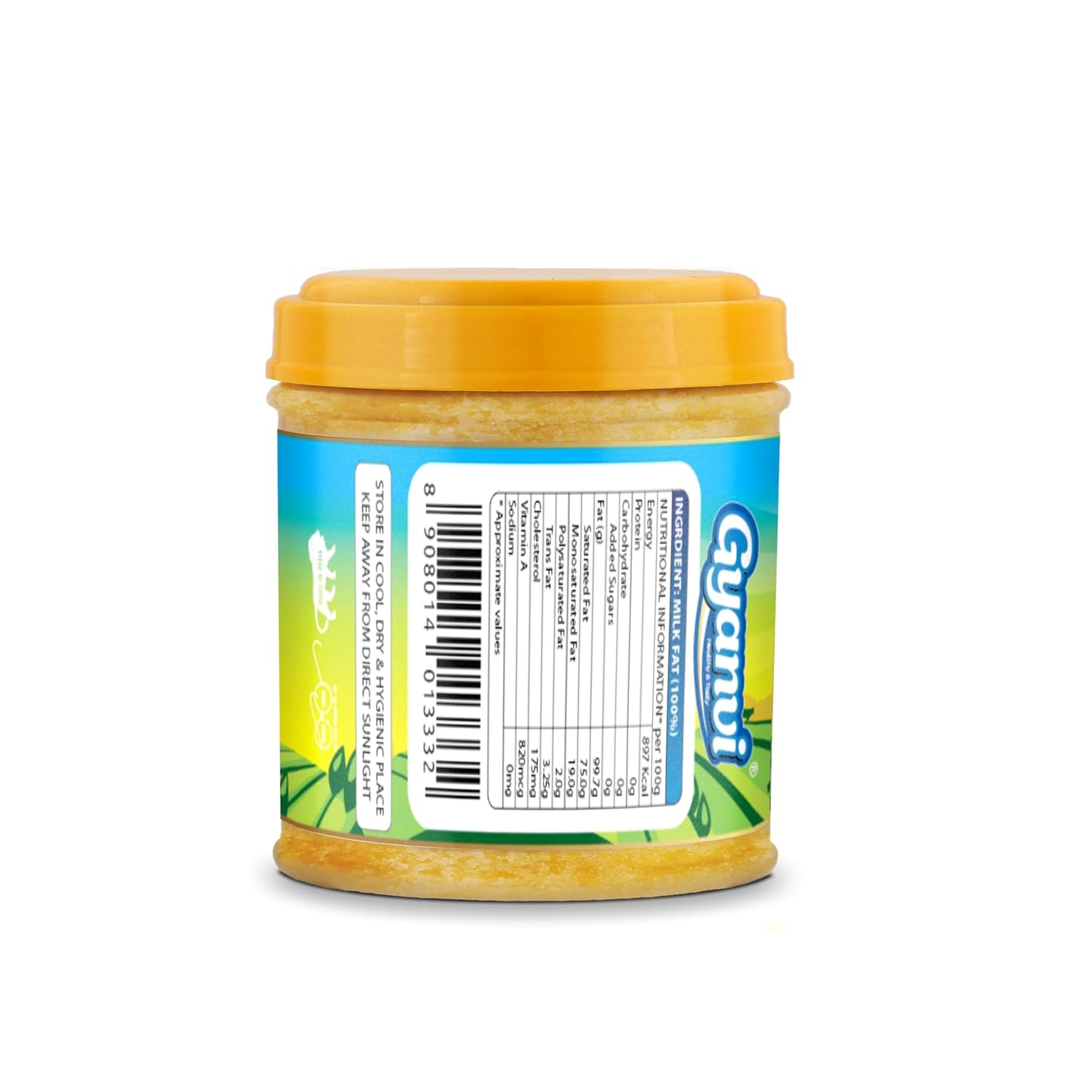 Pure Organic Desi Ghee By Gyanvi | High In Nutritious & Healthy Pure Desi Ghee For Used For Baking | 300ml (100ml * 3) 10.1 Ounce | Plastic Bottle Pure Organic Desi Ghee By Gyanvi | High In Nutritious & Healthy Pure Desi Ghee For Used For Baking | 300ml (100ml * 3) 10.1 Ounce | Plastic Bottle