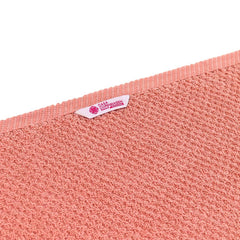 Casa Copenhagen Egyptian Cotton Waffle Large Size Bath Towel 500 Gsm (Malibu Peach)